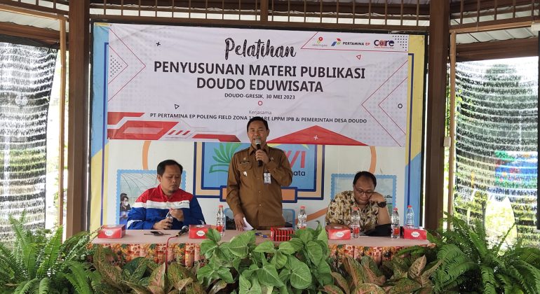Care IPB dan Pertamina EP Kolaborasi Latih POKDARWIS Rancang Publikasi Eduwisata