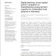 DIGITAL LEARNING, SOCIAL CAPITAL, AND ICT UTILIZATION