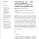 DIGITAL LEARNING, SOCIAL CAPITAL, AND ICT UTILIZATION